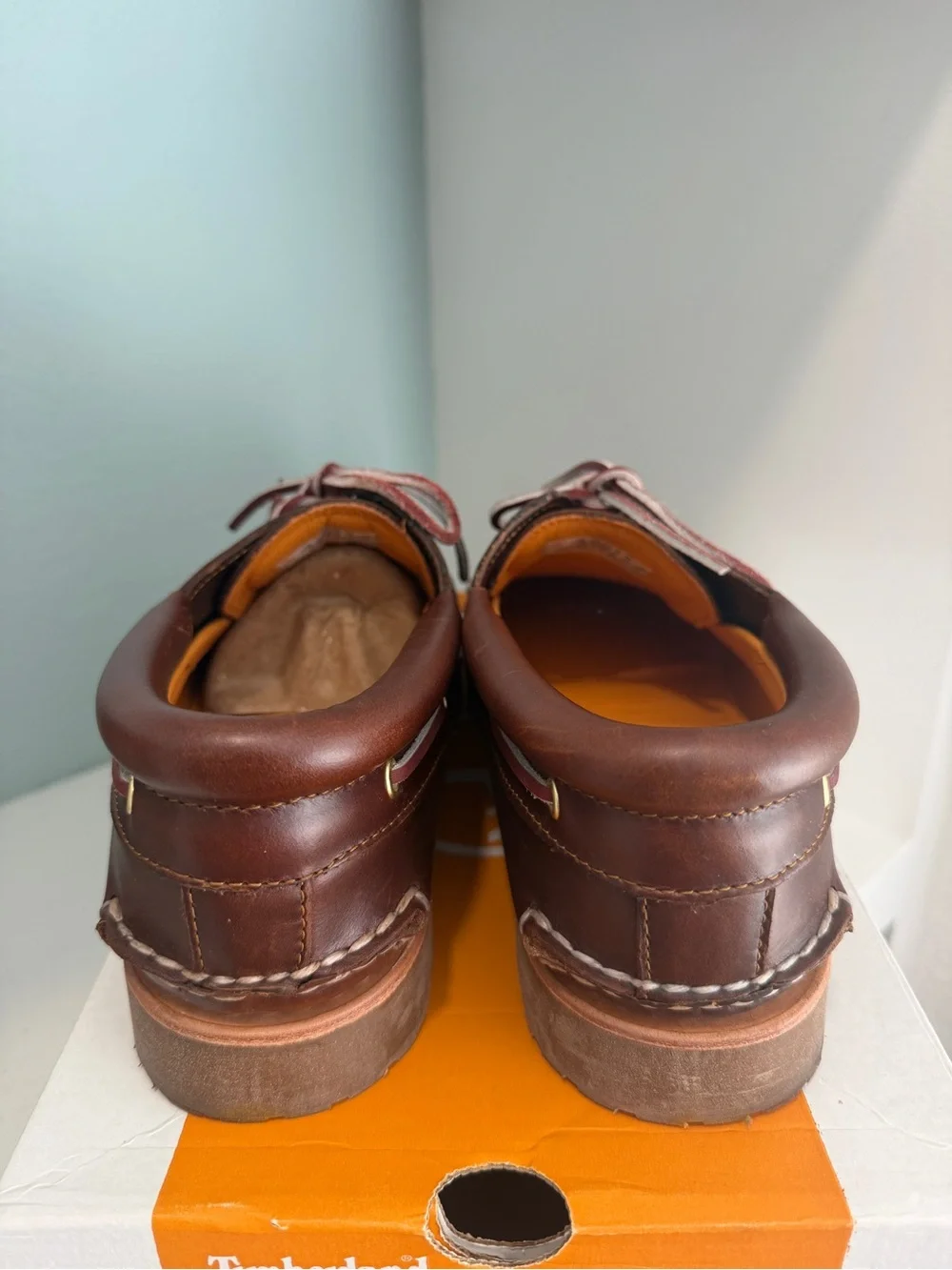 Timberland Authentic Boat Shoe 3 Eye Lug NEW Brown TB030003 214 Men’s